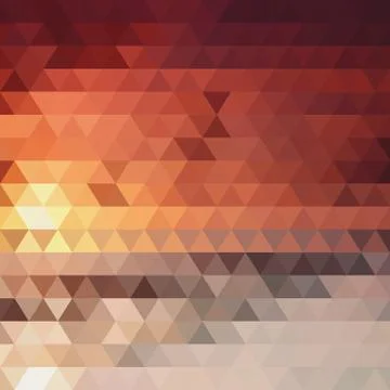 Background of the triangles  fiery color Illustrazione stock