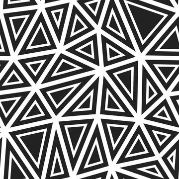 Background with triangles pattern. Large triangles size. Solid shapes in fr.. Stock Illustration