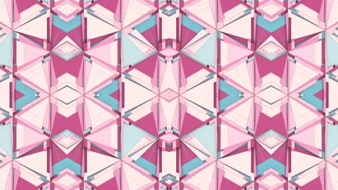 Background with triangular geometric shapes. 3d rendering loop animation. 4K Stock Footage 133913684