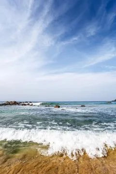 Background, tropical beach Stock Photos