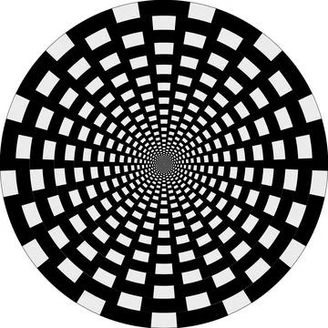 Background tunnel deep hole circle mysterious black and white Stock Illustration