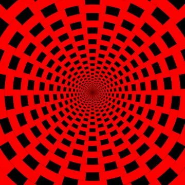 Background tunnel deep hole closs up mysterious red horror Stock Illustration