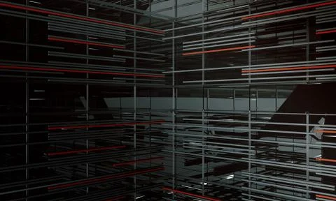 Background of twisted gray lines Stock Illustration