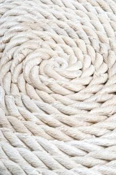 Background of twisted white ropes Stock Photos