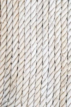 Background of twisted white ropes Stock Photos