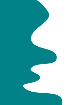 Background with two colors white and turquoise blue Stock Illustration