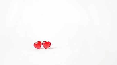 Background of two red hearts Stock Photos