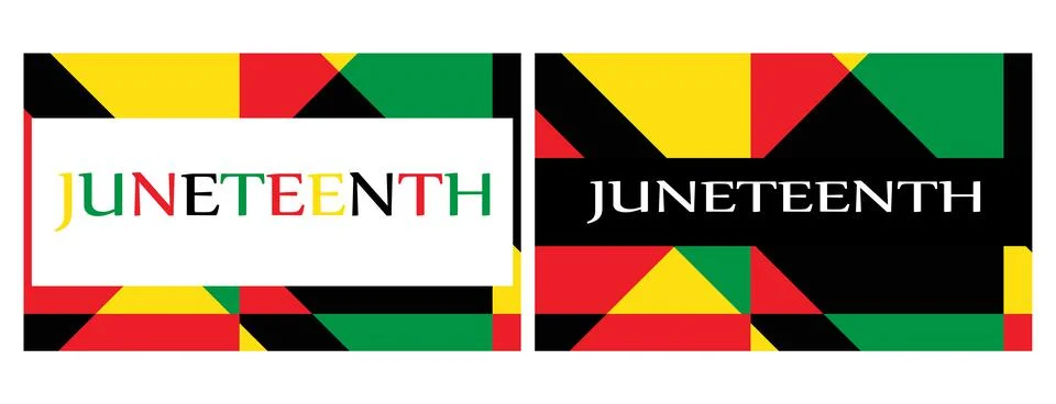 Background two styles with red green yellow and black Stock Illustration