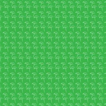 Background with umbrellas. Green pattern. Stock Illustration