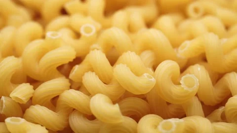 Background of Uncooked Noodles that Slowly Rotating. Texture of Dry Vermicelli T Stock Footage 234991795