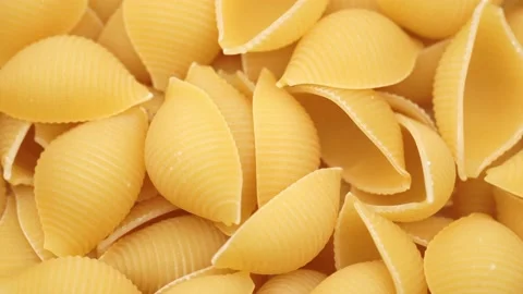 Background of Uncooked Noodles that Slowly Rotating. Texture of Dry Vermicelli T Stock Footage 234991834