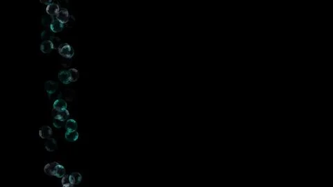 Background with a variety of multi-colored translucent soap bubbles. Illustrazione stock