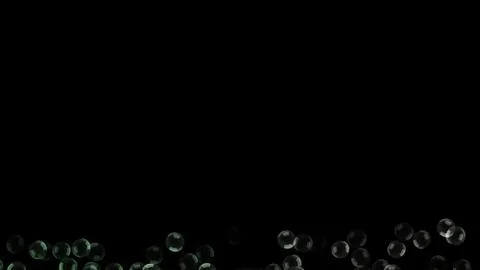 Background with a variety of multi-colored translucent soap bubbles. Stock Illustration