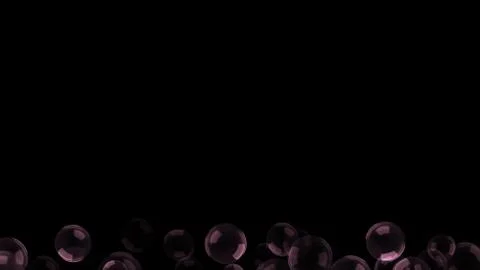 Background with a variety of multi-colored translucent soap bubbles. Stock Illustration