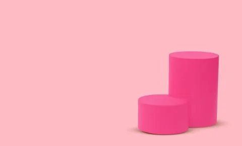 Background vector 3d render with podium. Product scene render on a white podium Stock Illustration