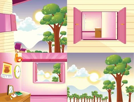 Background vector cartoon.. Stock Illustration