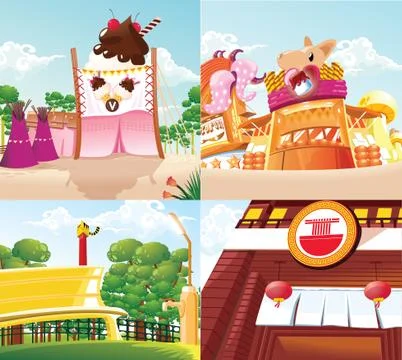 Background vector cartoon .. Stock Illustration