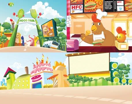 Background vector cartoon.. Stock Illustration