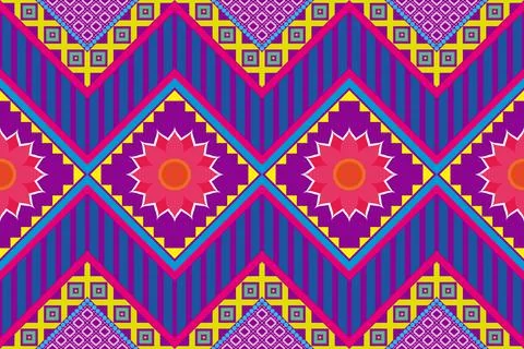 Background Vector Seamless geometric pattern can be connected in all Stock Illustration