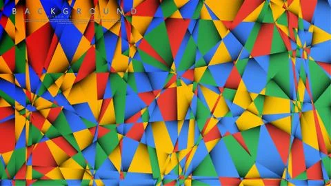 Background Vector of a Triangle with a combination of red yellow and green. G Illustrazione stock