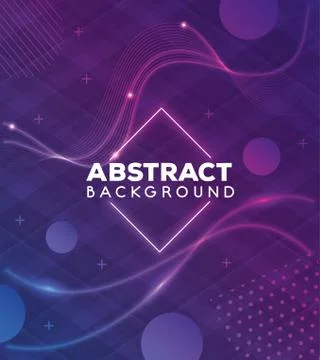 Background vibrant abstract with dots and waves イラスト素材