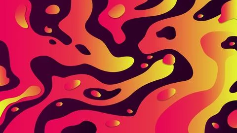 Background Vibrant Abstract Gradient Artwork With Organic Shapes and Colorf.. Stock Illustration