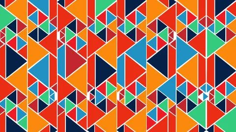 Background Vibrant Geometric Triangle Pattern With Colorful Abstract Shapes 스톡 일러스트