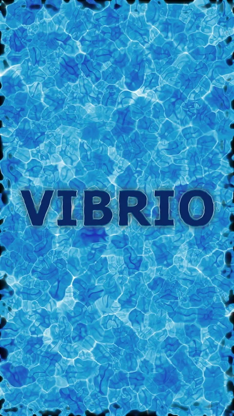 Background - Vibrio – Bacterium on a Blue Water Background Stock Footage 337887931