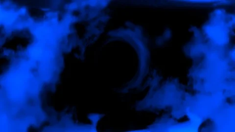 Background for video abstract blue-black stains with black hole Stock Footage 124393643