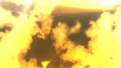 Background for video abstract yellow stains or clouds Stock Footage 124393879