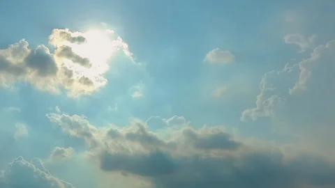 Background video clouds in bright day Time-lapse. Video stock 134813349
