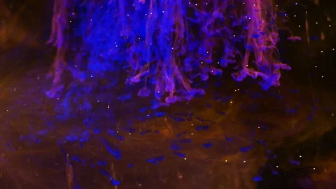 Background video of colored inks in water 2 Stock-Footage 89406234
