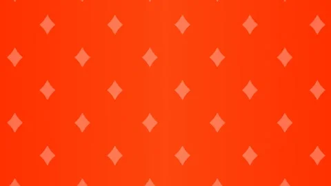 Background Video with Orange Background of Diamond Icons Moving Upwards Stock Footage 300159426