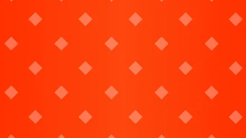 Background Video with Orange Background of Rhombus Icons Moving Upwards Stock Footage 300159381