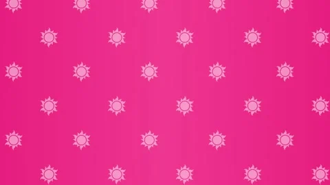 Background Video with Pink Background of Sun Icons Moving Upwards Stock Footage 300354028