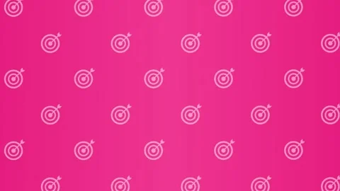 Background Video with Pink Background of Target Icons Moving Upwards Stock Footage 300354034