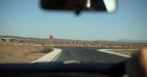 Background video of the road as seen from the windshield of the car. Stock Footage 247708140
