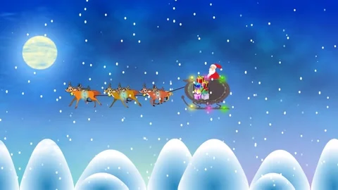 A background video with Santa Claus Stock Footage 242467841