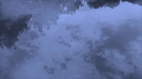Background video of the sky reflecting on the wate Stock Footage 252804506