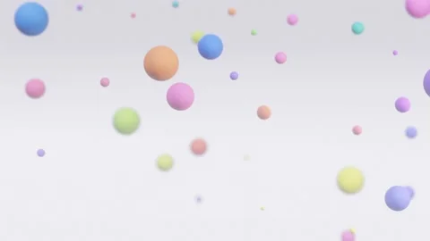 Background videos that float colorful balls Stock Footage 170437086