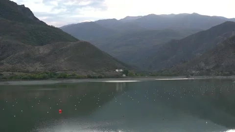 Background view of mountain and lake Stock Footage 225121550