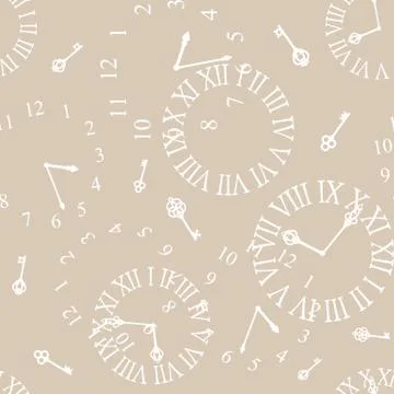 Background with vintage clockfaces Illustrazione stock