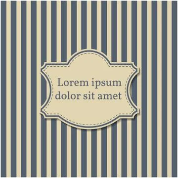 Background with vintage frame, vector illustration. 스톡 일러스트