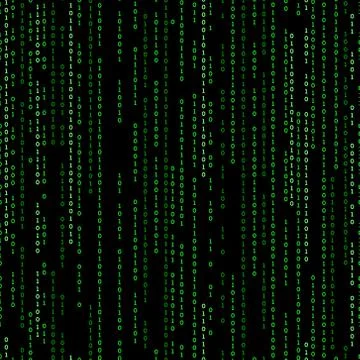 Background with the virtual matrix. 스톡 일러스트