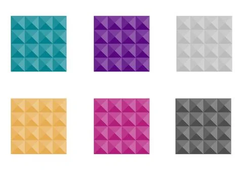 Background volumetric 3D image in the form of a puzzle. A set of background 3 Stock Illustration