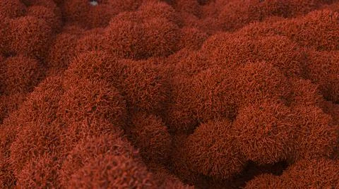 Background with volumetric elements with a fleecy surface Illustrazione stock