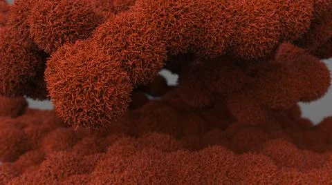 Background with volumetric elements with a fleecy surface Illustrazione stock