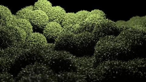 Background with volumetric elements with a fleecy surface Illustrazione stock