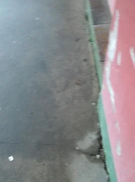 Background walking on a sidewalk with different elements in daylight Fotos Stock