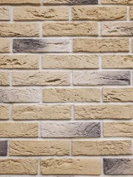 Background of the wall is a brown brick surface. Abstract wall background Stock Photos